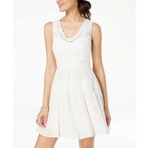 City Studio 11 White Eyelet Dress NWT CG45